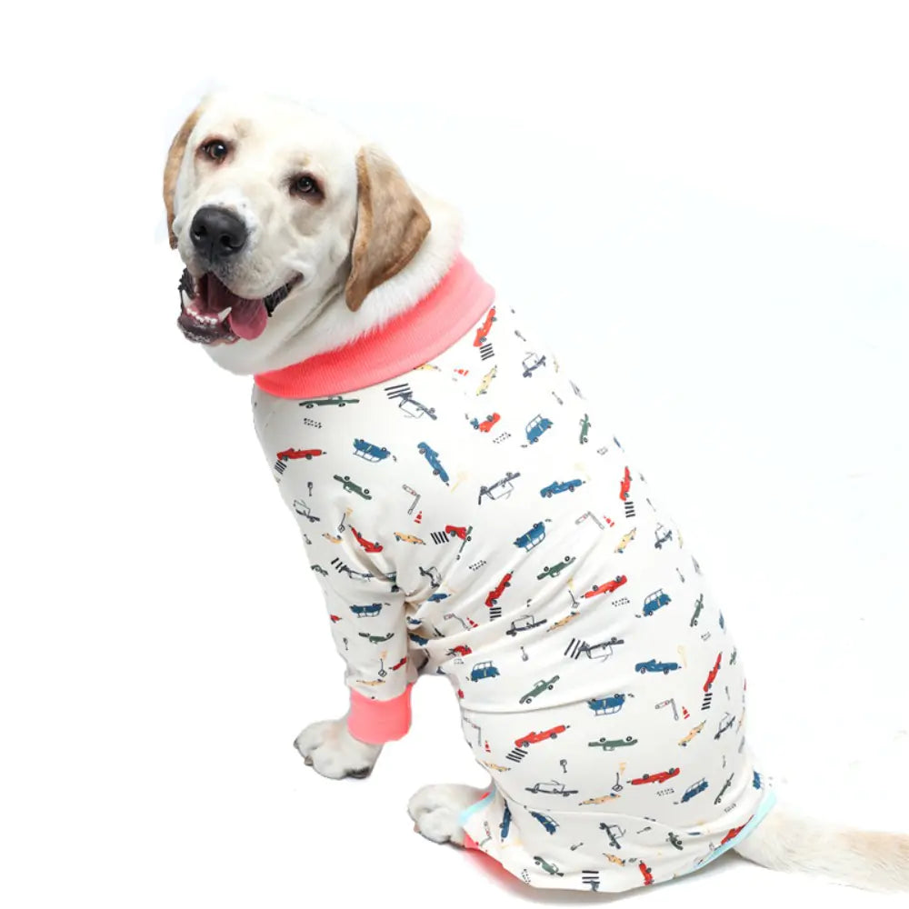 2024 Cute Cartoon Dog Print Bodysuit for Pets