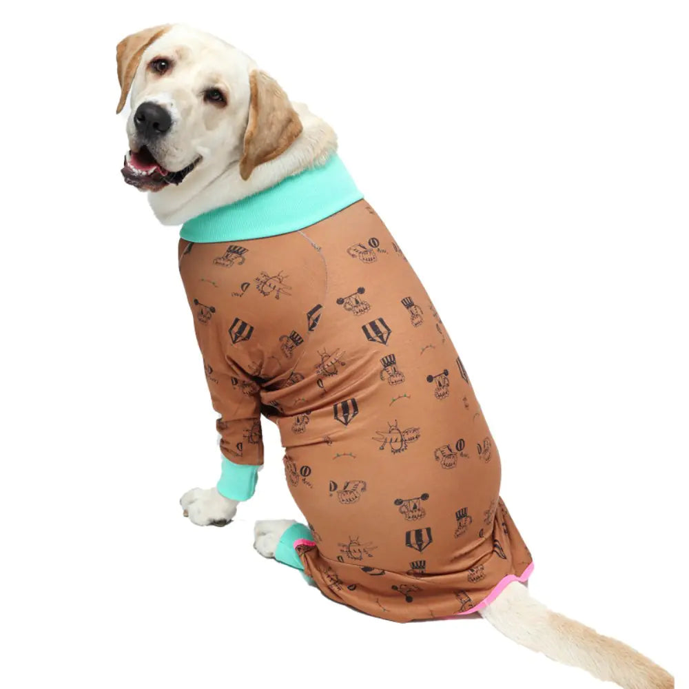 2024 Cute Cartoon Dog Print Bodysuit for Pets