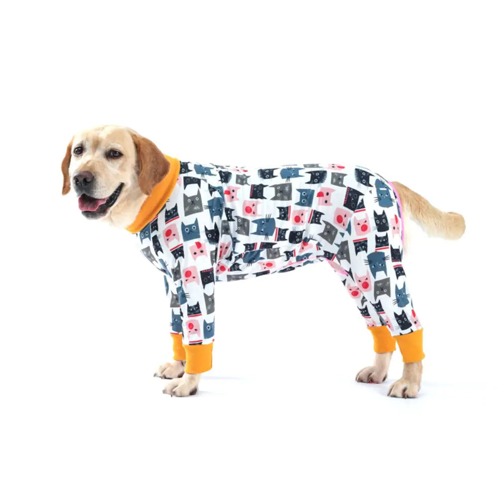 2024 Cute Cartoon Dog Print Bodysuit for Pets