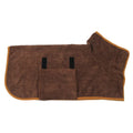 Quick-Dry Coral Fleece Pet Bathrobe with Embroidery