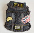 Cool Sand-Washed Denim Vest for Dogs (Pet Apparel)