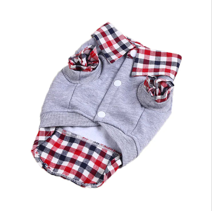 Winter Pet Hoodie Polo Shirt - Stylish & Comfortable