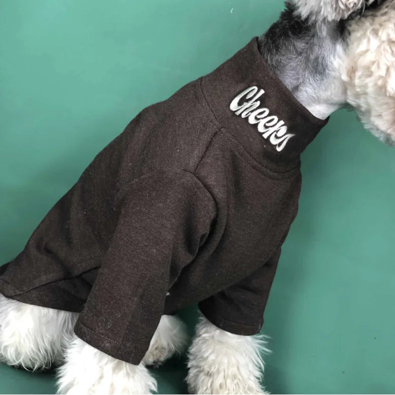 Padded High Neck Long Sleeve Shirt for Dogs and Cats