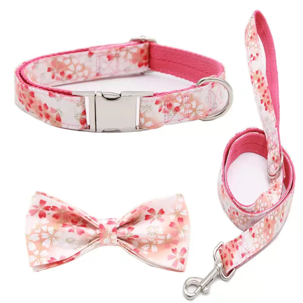 Customizable Pet Collar with Name and Phone Tag