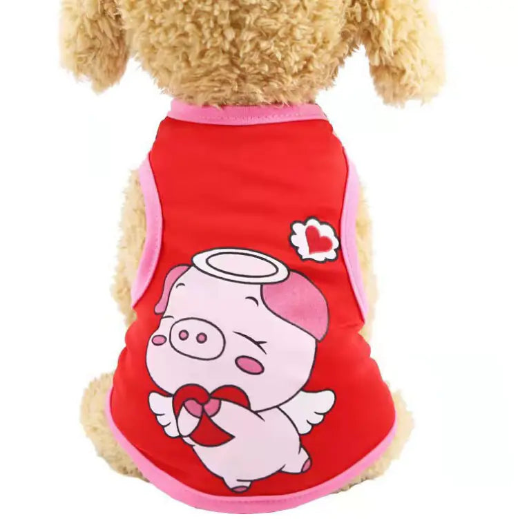 Cute Breathable Summer Pet Vest for Dogs and Cats