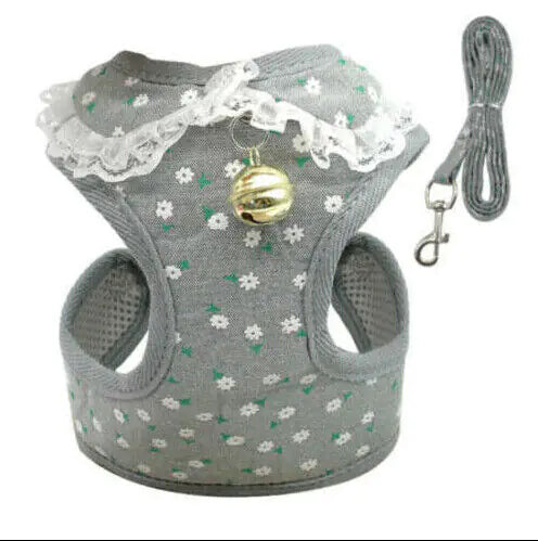 Pet Dog Leash with Harness Vest and Tether Strap