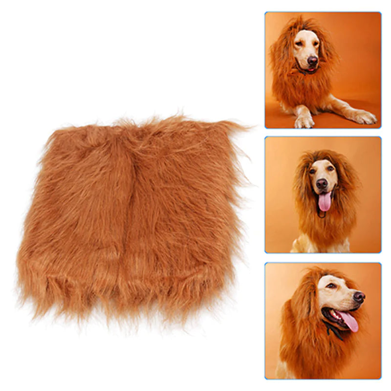 Cute Pet Cosplay Lion Mane Costume for Cats and Dogs