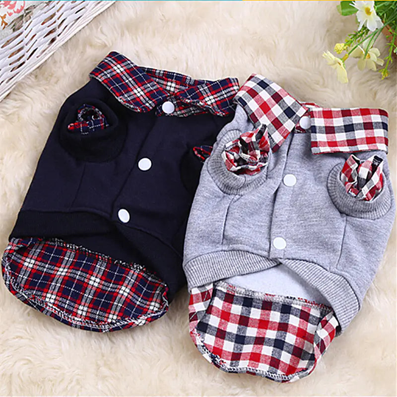 Winter Pet Hoodie Polo Shirt - Stylish & Comfortable