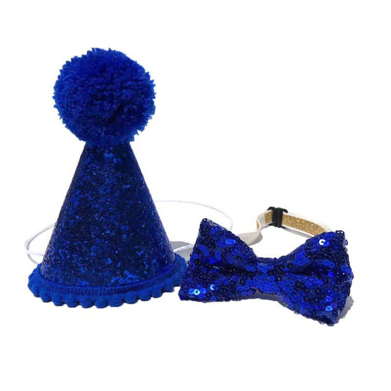 Pet Birthday Bandana and Party Hat for Dogs
