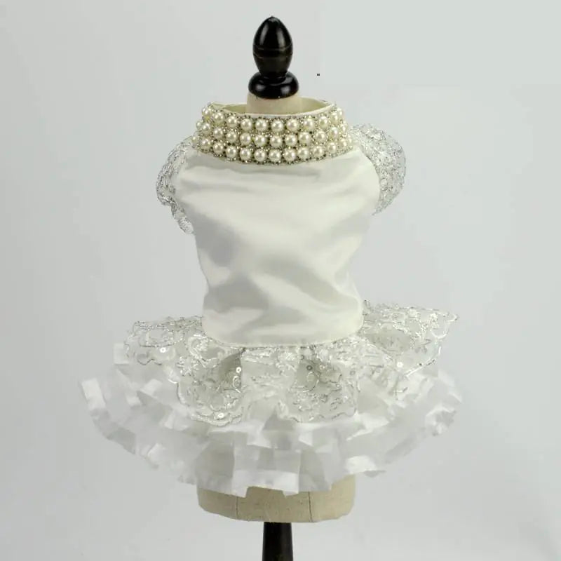 Pet Wedding Skirt Dress for Spring and Autumn