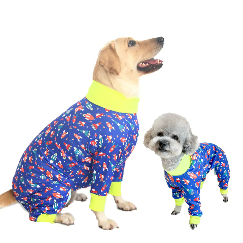 2024 Cute Cartoon Dog Print Bodysuit for Pets