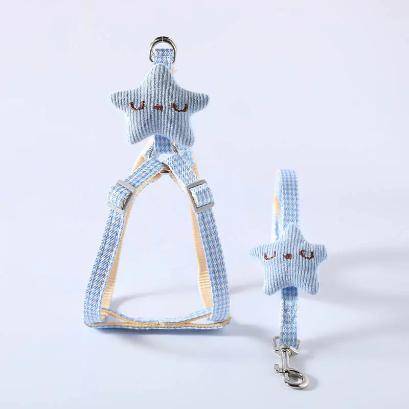 Cute Starfish Dog Harness with Leash