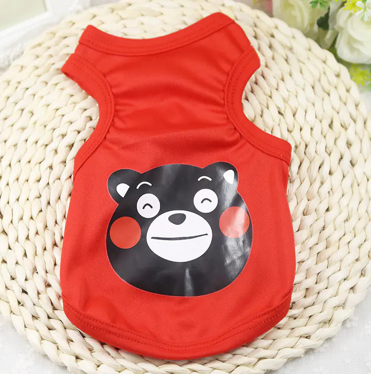 Cute Breathable Summer Pet Vest for Dogs and Cats