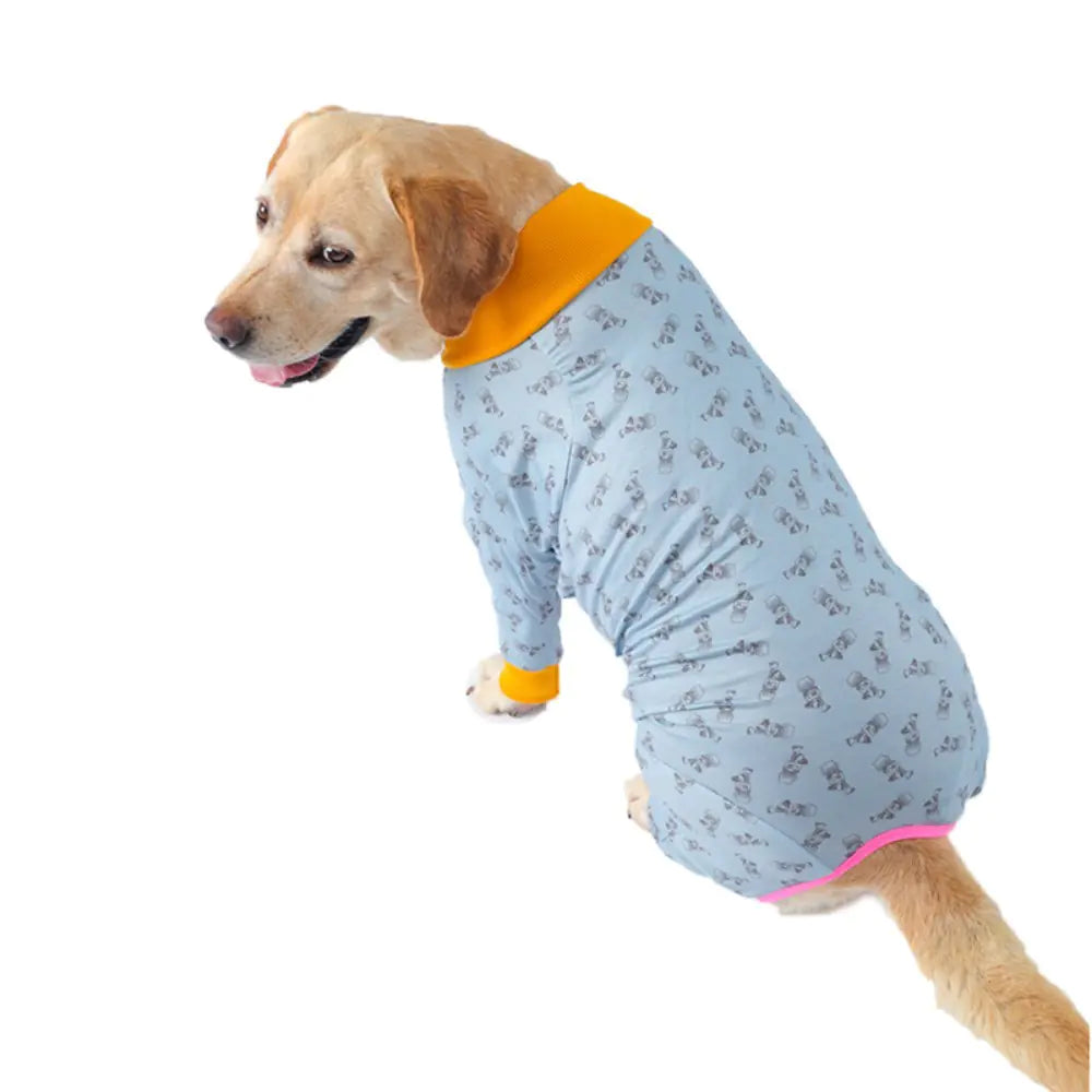 2024 Cute Cartoon Dog Print Bodysuit for Pets