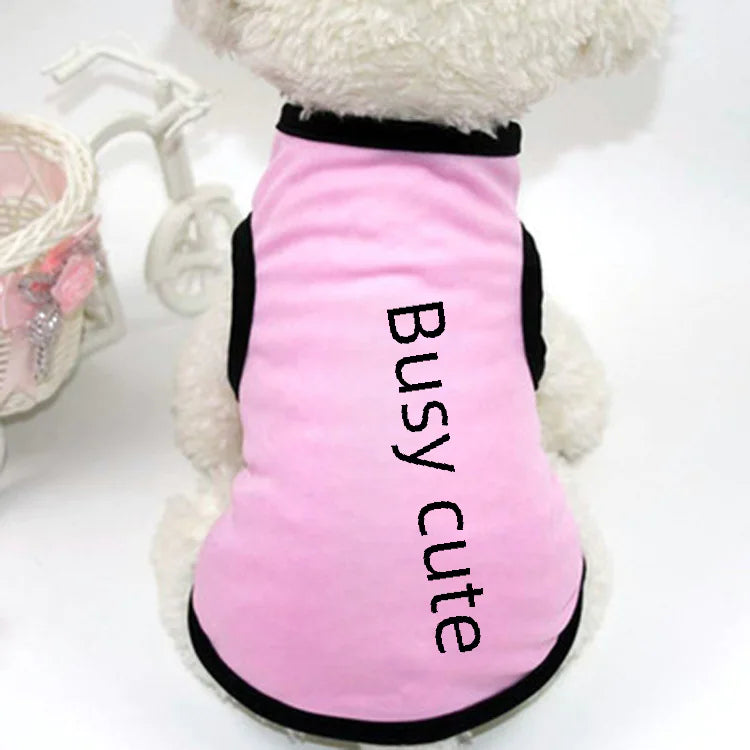 Cute Breathable Summer Pet Vest for Dogs and Cats