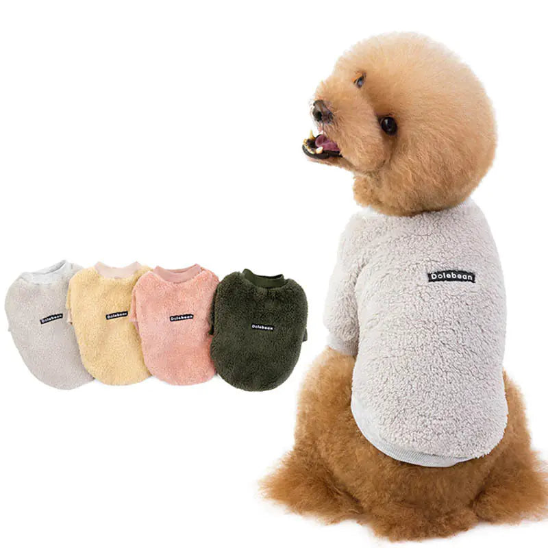 Double-Sided Fleece Dog Clothes for Warmth