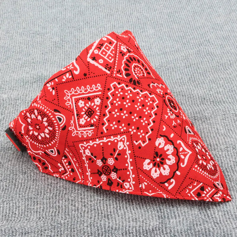 Dog Triangle Scarf with Print - Pet Accessories