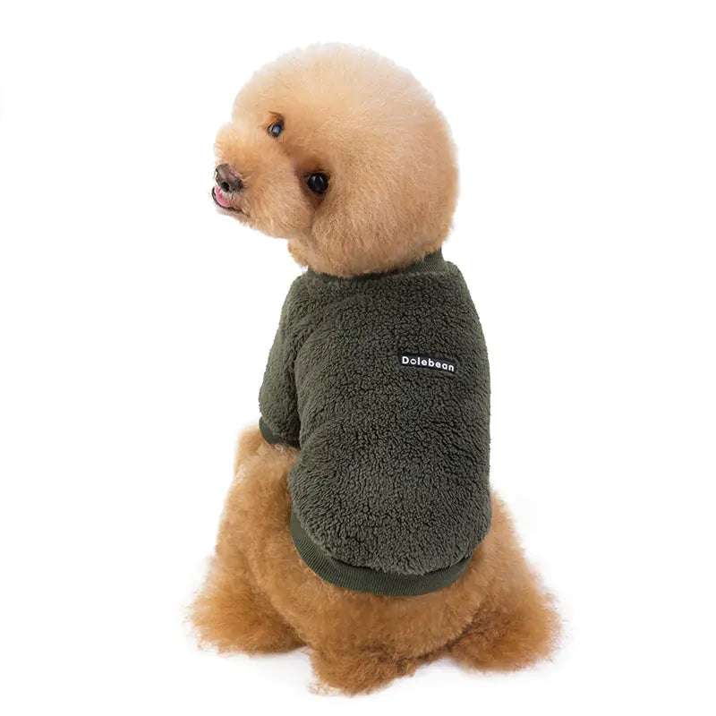 Double-Sided Fleece Dog Clothes for Warmth