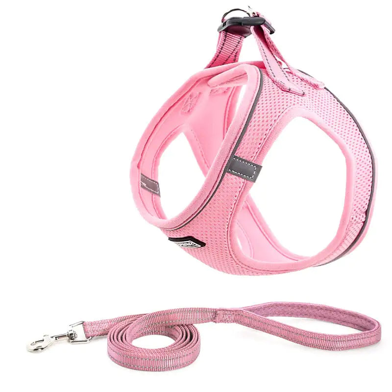 Dog Harness with Leash and Traction Suit Outfit