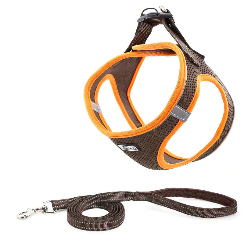 Dog Harness with Leash and Traction Suit Outfit