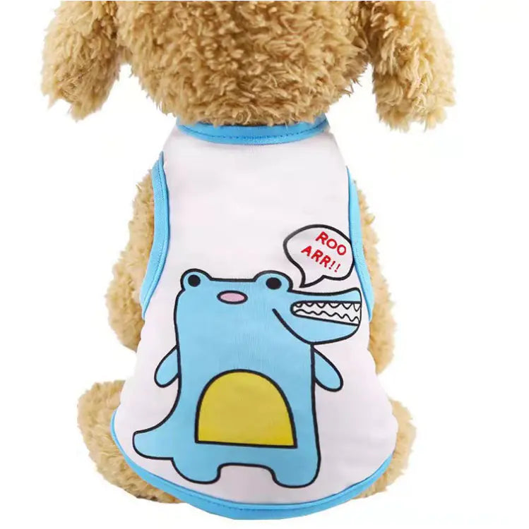 Cute Breathable Summer Pet Vest for Dogs and Cats
