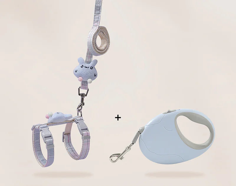 Adjustable Anti-Break Cat Leash with Chest Strap