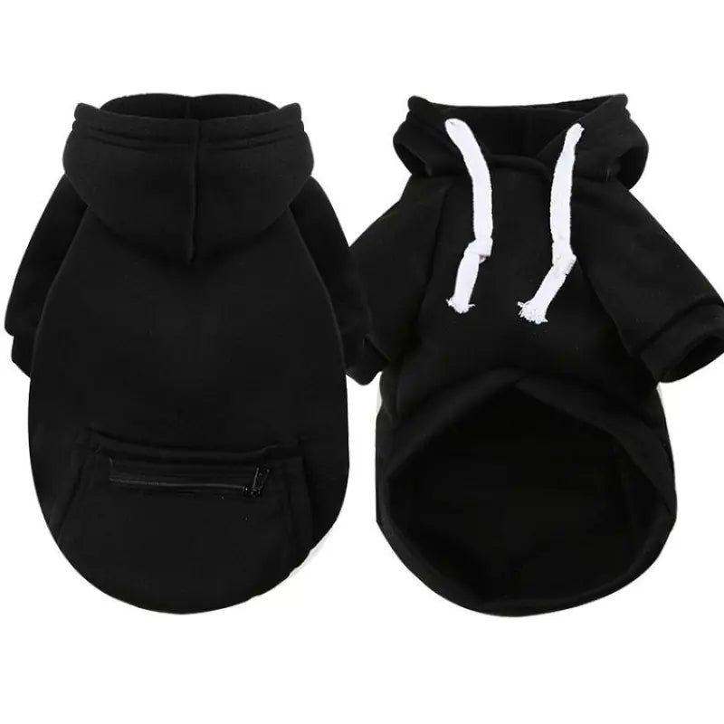 New Pet Sweatshirt with Zipper Pocket for Small Medium