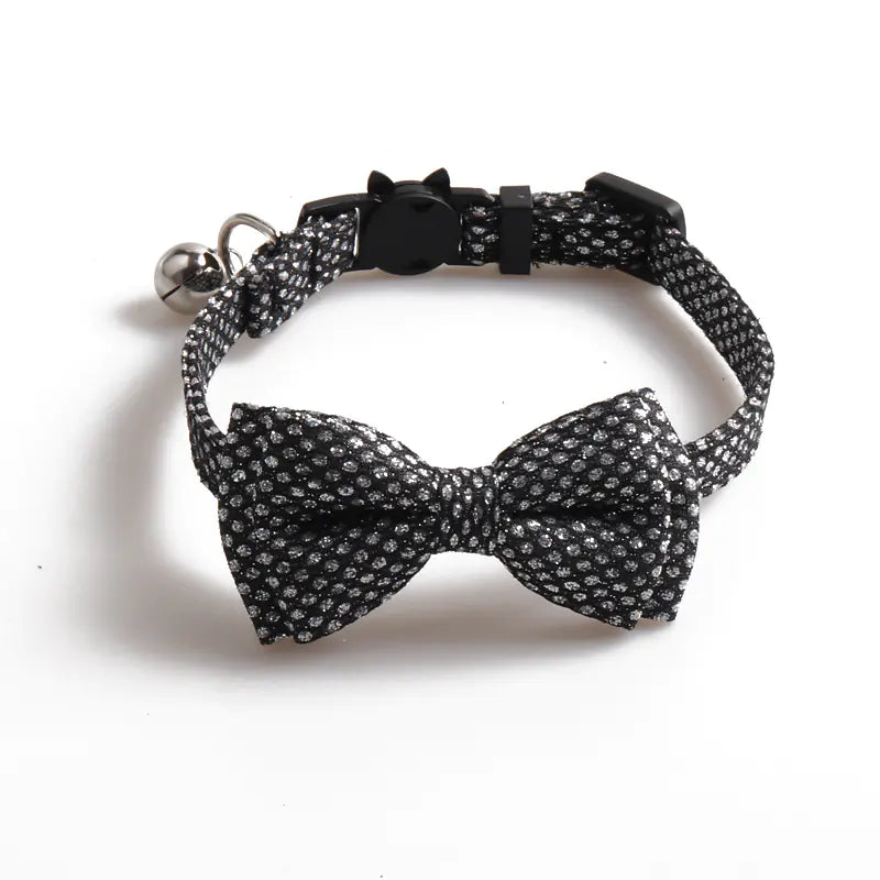 Cute Shiny Bow Collar for Pets