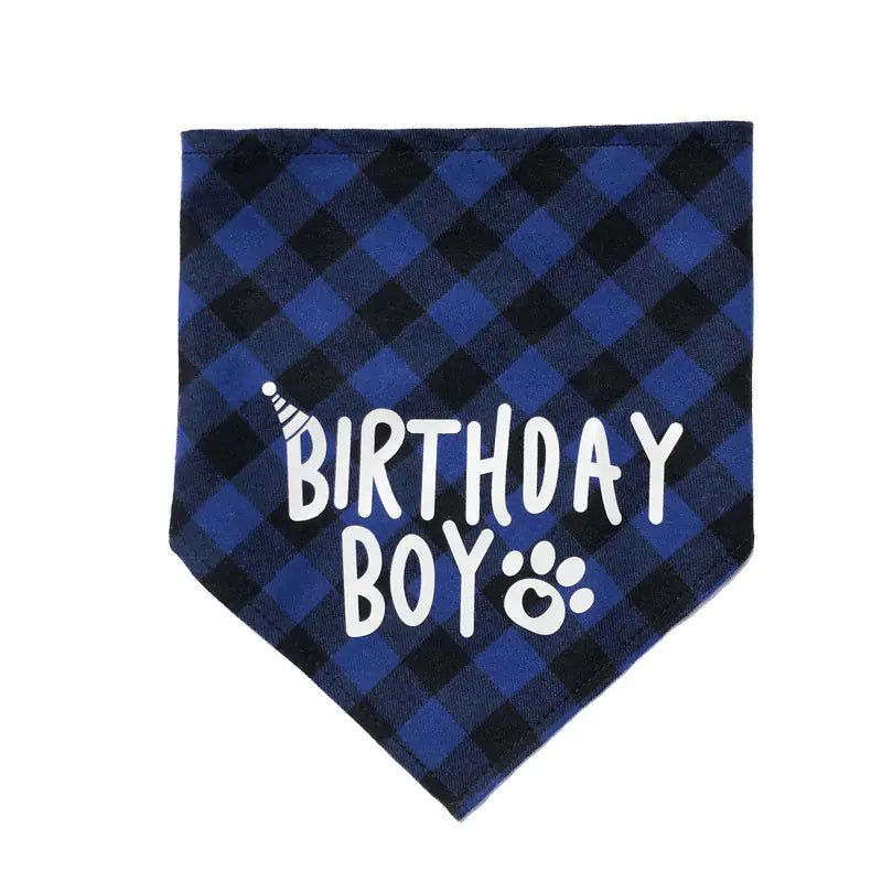 Pet Birthday Bandana and Party Hat for Dogs