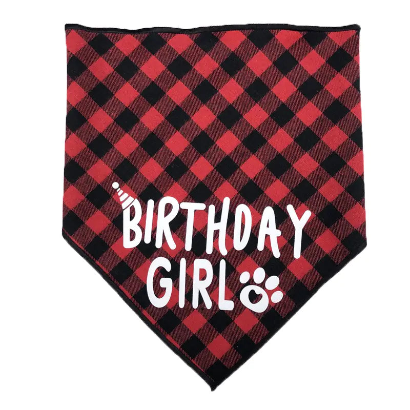 Pet Birthday Bandana and Party Hat for Dogs