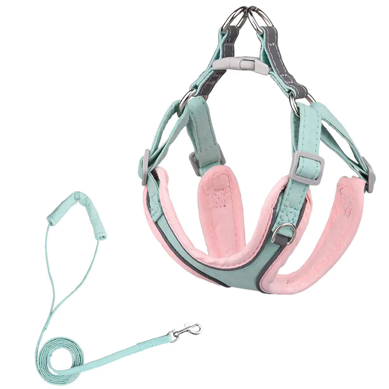 Adjustable Dog Harness with Comfortable Pet Leash