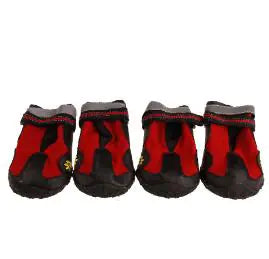 Plastic Dog Hiking Shoes - Wear-Resistant and Waterproof (One Pair)