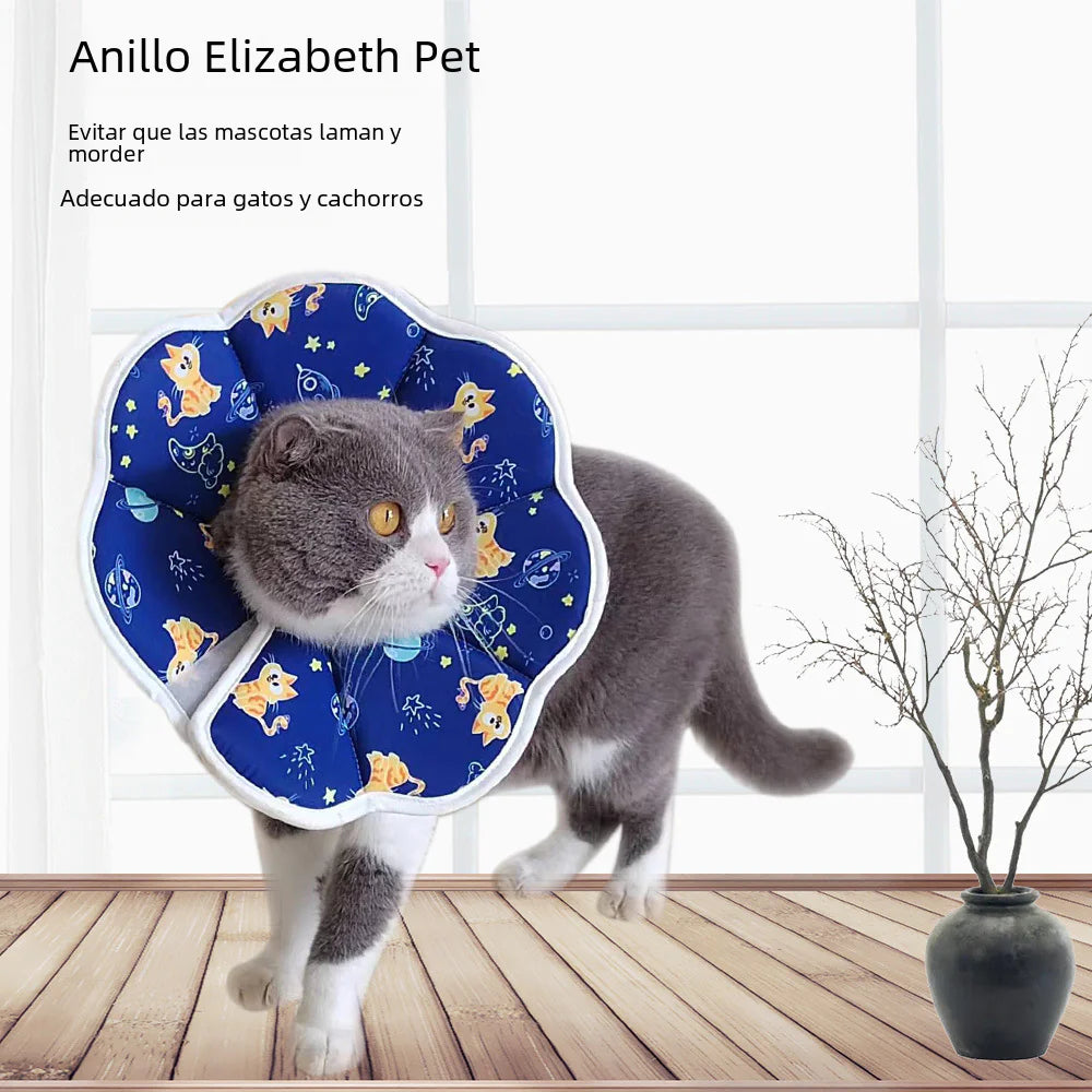 Waterproof Elizabethan Collar for Cats and Small Dogs