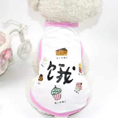 Cute Breathable Summer Pet Vest for Dogs and Cats