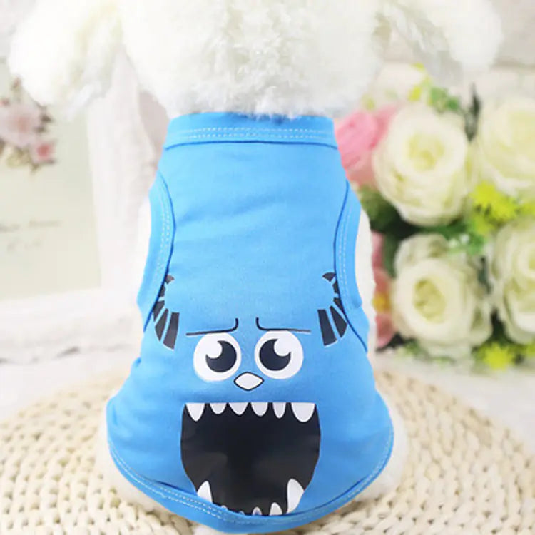 Cute Breathable Summer Pet Vest for Dogs and Cats