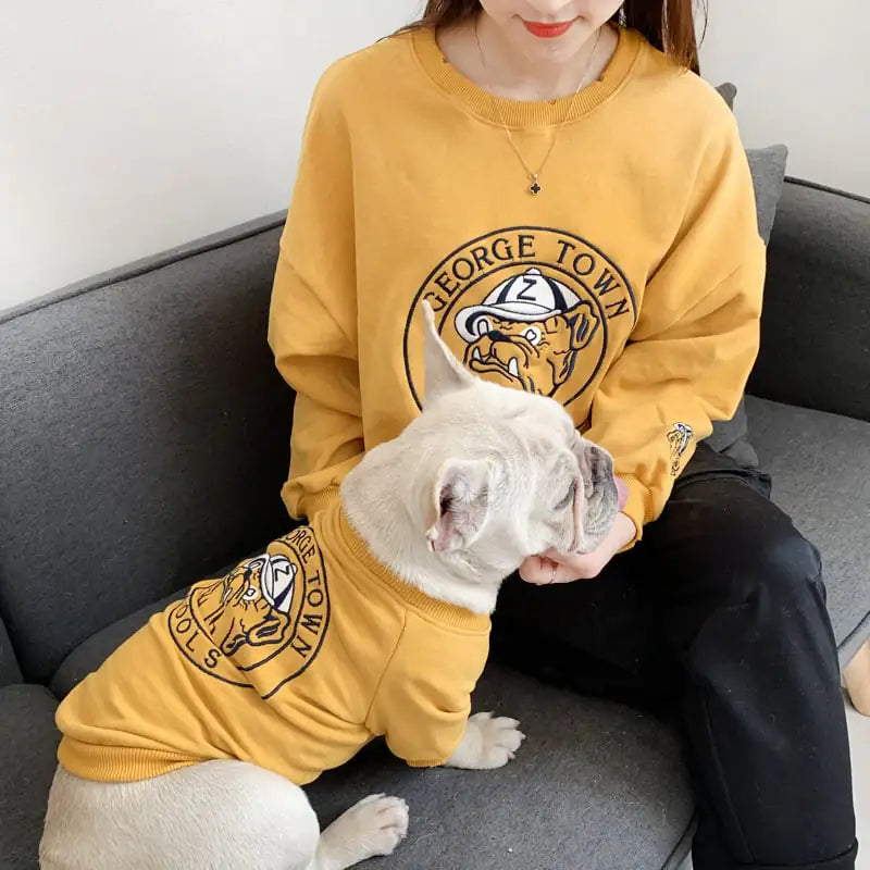 Embroidered Sweater for Small Dogs - French Bulldog & More