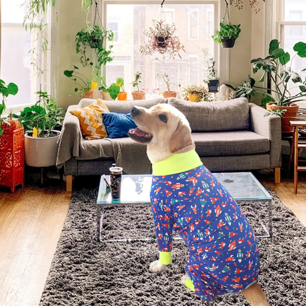 2024 Cute Cartoon Dog Print Bodysuit for Pets