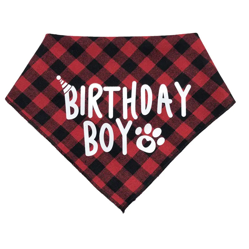 Pet Birthday Bandana and Party Hat for Dogs